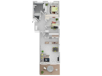 Grundriss Wohnung 3 - Wohnung mit großem Garten in top Lage, in exklusivem Neubau.