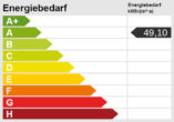 Große und sonnige Dachterrasse auf der Sentruper Höhe. - Energieskala